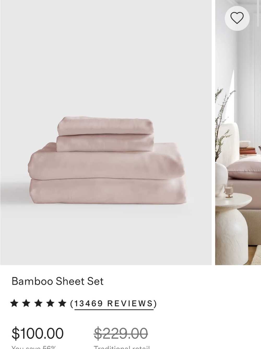 Bamboo Sheet Set Quince Orchid Queen